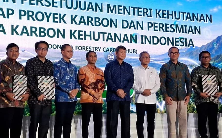 Kemenhut Resmikan Indonesia Forest Carbon Hub untuk Perkuat Posisi Indonesia sebagai Pusat Perdagangan Karbon Global
