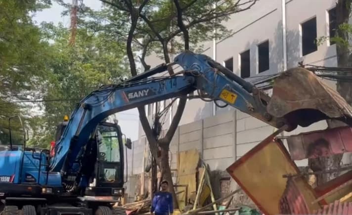 Aduan Warga Jadi Dasar Penertiban Tujuh Bangunan Liar di Kampung Bali Jakarta Pusat