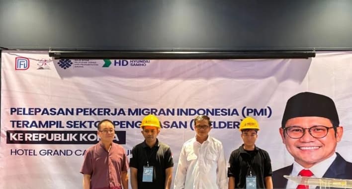 Kemenko PM Lepas 41 PMI ke Korea Selatan dan Dorong Penempatan Pekerja Migran Melalui Jalur Legal