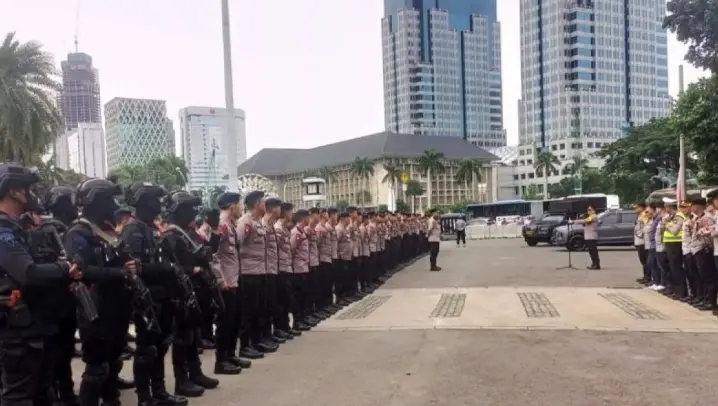 Sebanyak 842 Personel Gabungan Disiagakan untuk Amankan Tiga Aksi Unjuk Rasa di Jakarta Pusat