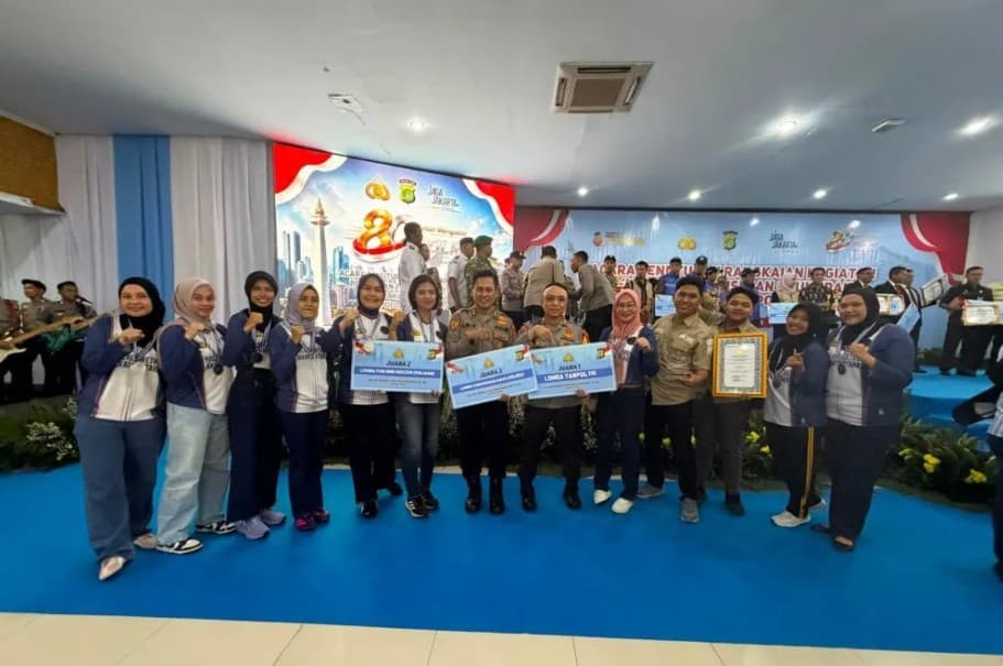 Polres Metro Jakarta Utara Meraih Empat Prestasi dalam Perlombaan HUT Ke-80 Bhayangkara Polda Metro Jaya