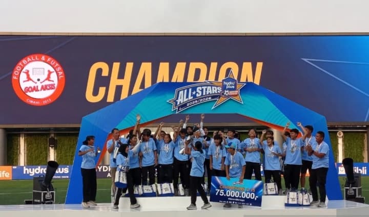 Goal Aksis Bangkit dari Keterbatasan hingga Menjadi Juara Hydroplus Soccer League All-Stars 2025/2026