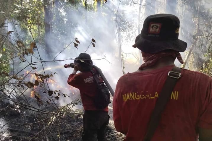 Tim Manggala Agni Padamkan Karhutla Seluas 10,5 Hektare di Aceh Selatan