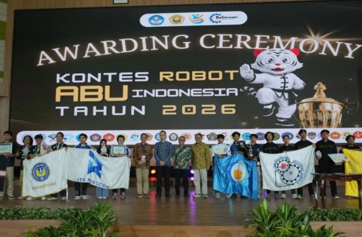 ITS Raih Juara KRAI 2026 dan Siap Wakili Indonesia di Kontes Robot ABU Robocon Hong Kong