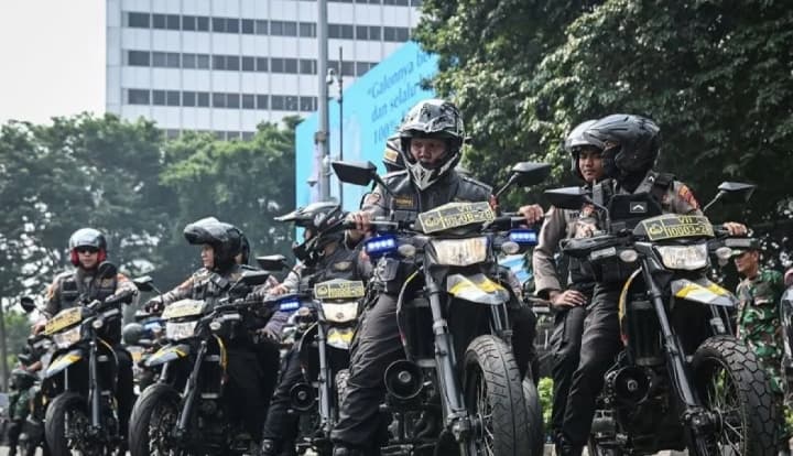 Sebanyak 352 Personel Gabungan Disiagakan Amankan Aksi Unjuk Rasa di Jakarta Pusat