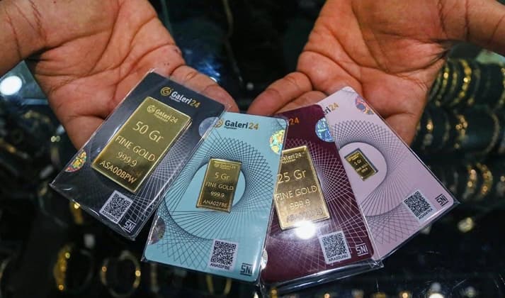 Harga Emas Galeri24, Antam, dan UBS di Pegadaian Kompak Turun pada Selasa