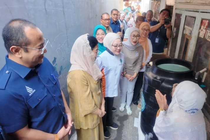 TP PKK DKI dan PAM Jaya Bagikan 500 Toren Air Gratis untuk Warga Jakarta Pusat