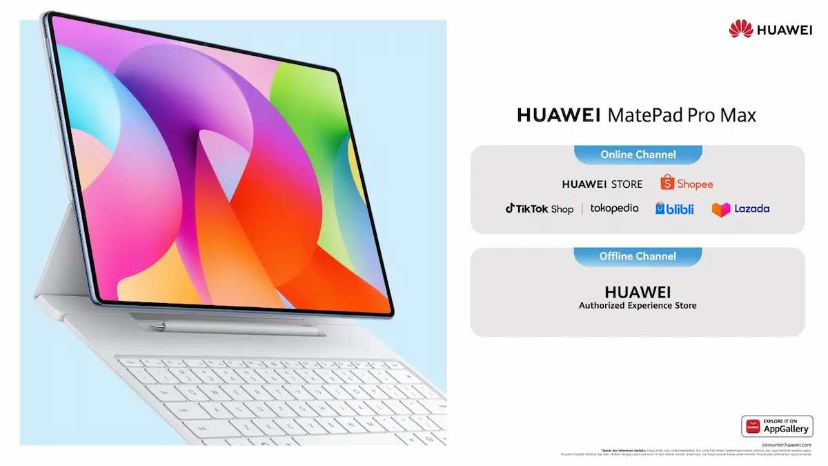 Huawei Siapkan MatePad Pro Max untuk Pasar Indonesia, Andalkan AI dan Desain Tipis
