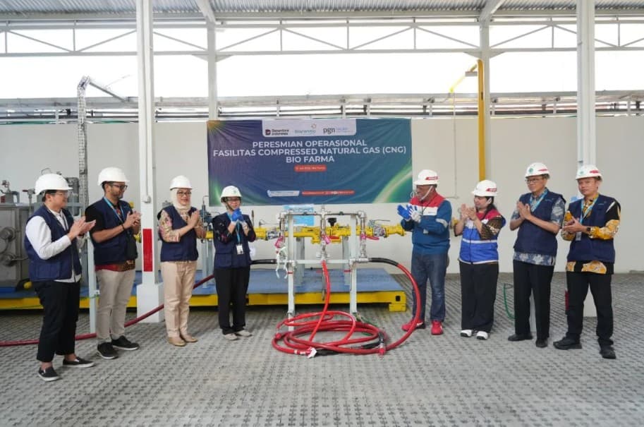 Bio Farma Resmikan Fasilitas CNG untuk Tingkatkan Efisiensi Energi dan Dukung Operasional Rendah Emisi