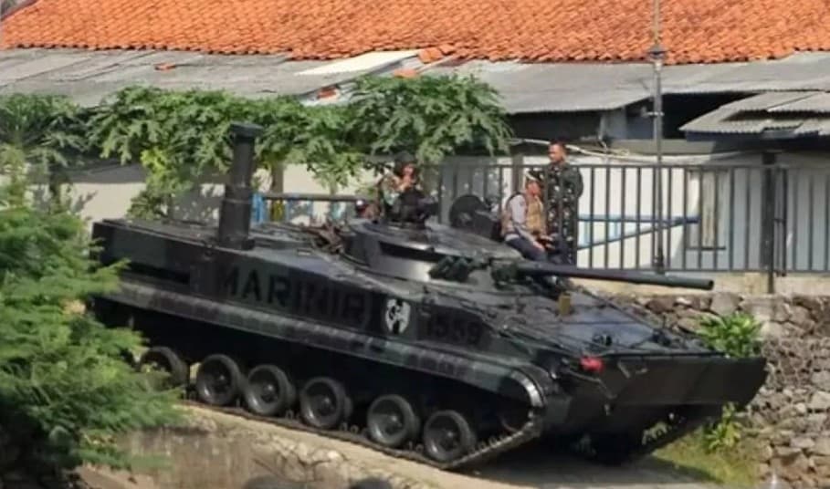 Korps Marinir TNI AL Menyatakan Dua Tank Amfibi BMP-3F Siap Dioperasikan Usai Lolos Sertifikasi Berkala