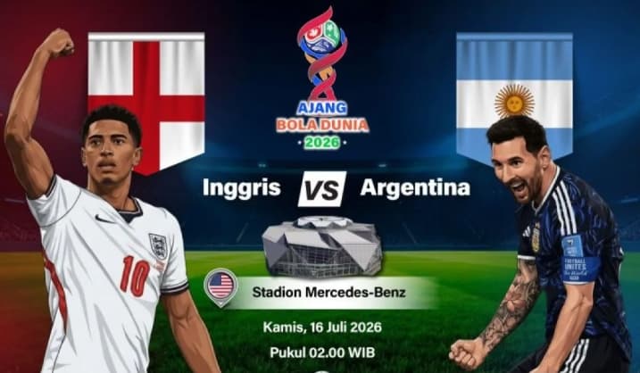 Semifinal Piala Dunia 2026 Inggris vs Argentina Diprediksi Berlangsung Sengit Sarat Sejarah dan Drama