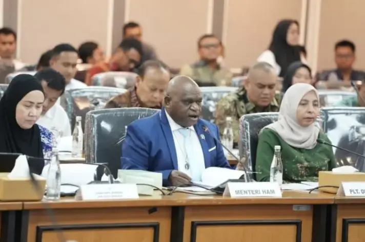 Menteri HAM Tegaskan Anggaran Difokuskan untuk Pengawasan dan Penguatan Layanan Perlindungan HAM