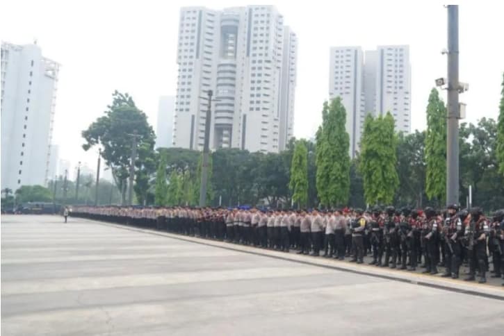 Polisi Siagakan 4.132 Personel untuk Amankan Unjuk Rasa di Jakarta Pusat