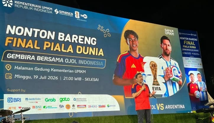 Menteri UMKM Sebut Nobar Piala Dunia 2026 Dongkrak Ekonomi Daerah dan Penjualan Produk UMKM