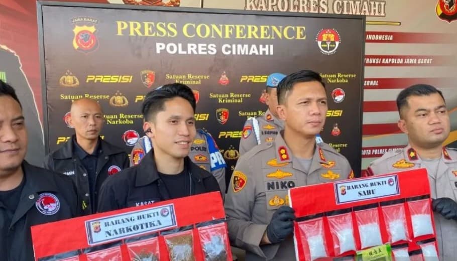 Polres Cimahi Sita 600 Gram Sabu Siap Edar, Ungkap Jaringan Narkoba Bandung Raya