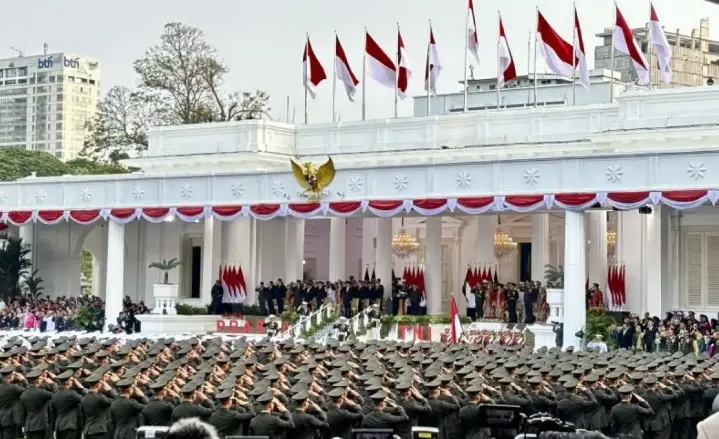 Presiden Prabowo Lantik 1.177 Perwira Remaja TNI dan Polri di Istana Merdeka