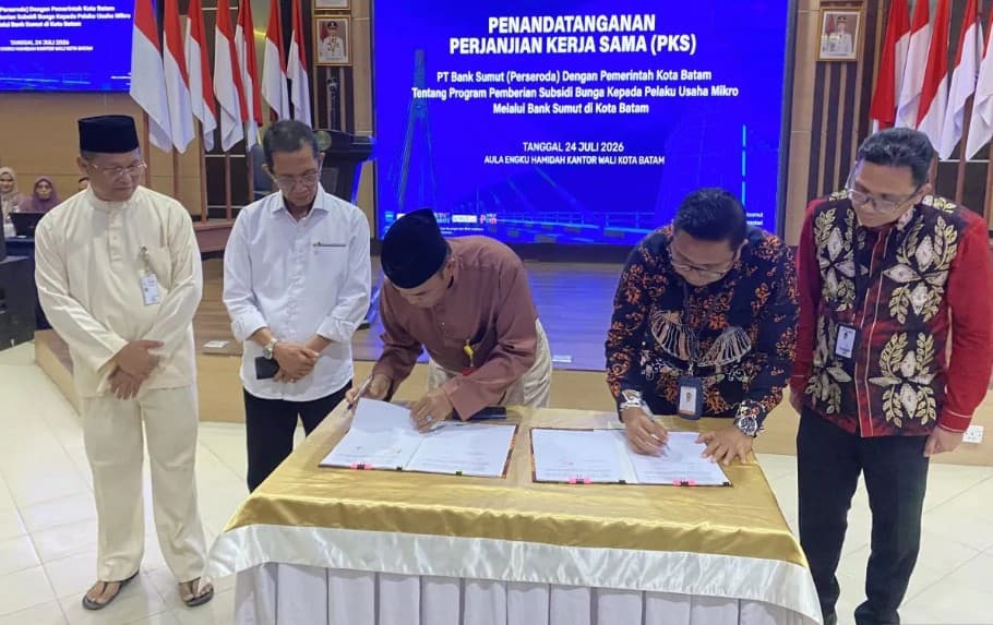 Pemkot Batam Gandeng Bank Sumut, Pelaku Usaha Mikro Kini Bisa Ajukan Pinjaman Rp20 Juta Tanpa Bunga dan Agunan