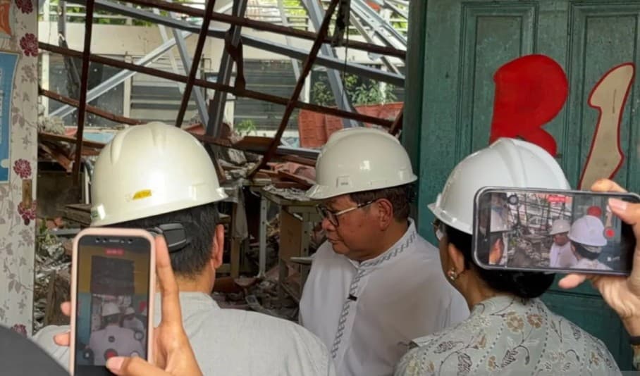 Pramono Anung Memastikan Pembangunan Kembali SDN Kebayoran Lama Selatan 09 Pagi Setelah Dua Tahun Roboh