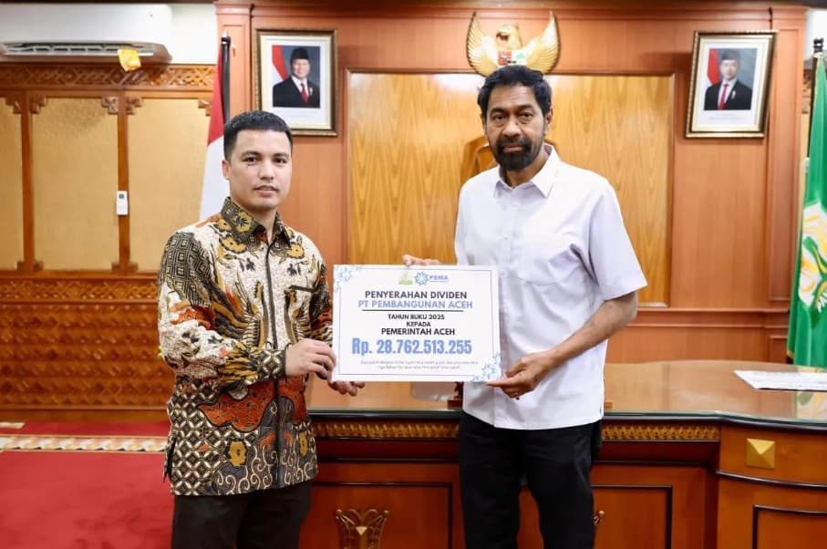PT PEMA Menyerahkan Dividen Rp28,76 Miliar kepada Pemerintah Aceh, Kinerjanya Terus Meningkat