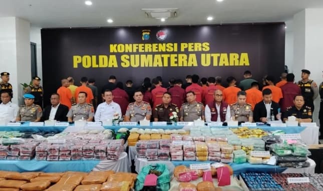 Polda Sumut Ungkap 3.865 Kasus Narkoba, Pemberantasan Diperkuat untuk Putus Mata Rantai Peredaran