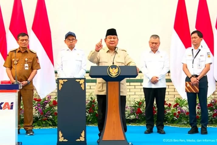 Presiden Prabowo Minta KAI dan Kemenhub Garap Proyek Kereta Trans Sumatra hingga Trans Kalimantan