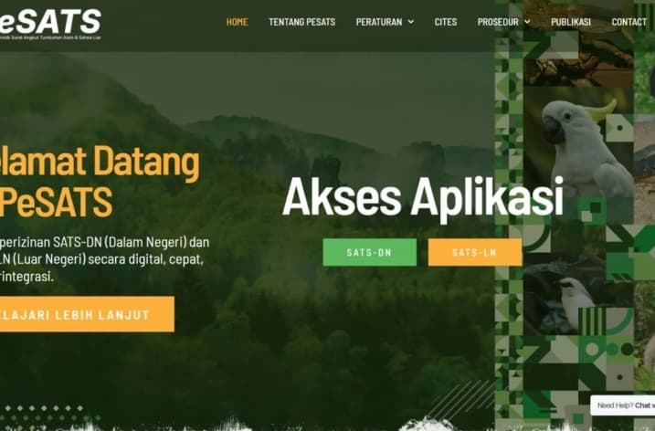 Kemenhut Digitalisasi Perizinan Angkut Satwa dan Tumbuhan Melalui Portal PeSATS