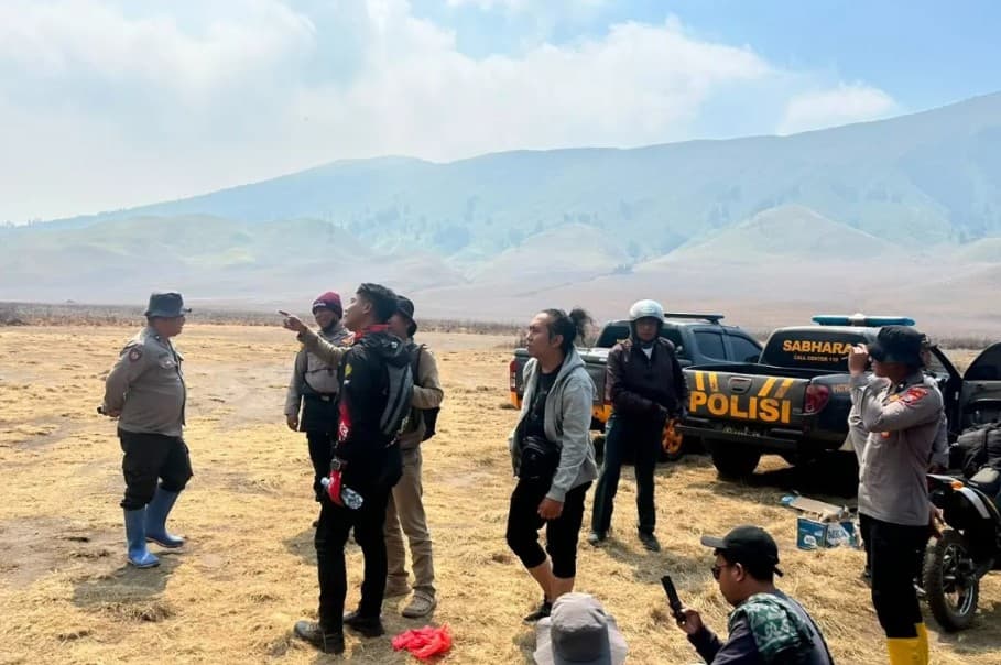 Polisi Pastikan Jemplang Kondusif Usai Kebakaran Gunung Bromo, 176 Hektare Lahan Terdampak