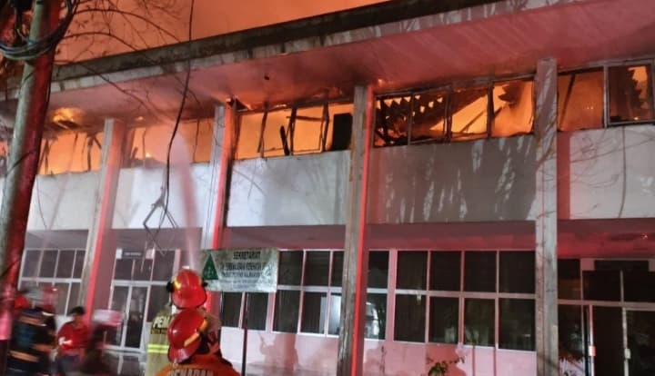 Gedung Biro Kesra Setda Kalteng Terbakar, Hampir Seluruh Ruangan Terdampak