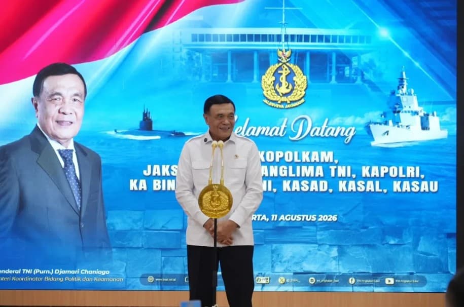 Menko Polkam Djamari Dorong Penguatan Komunikasi Antarlembaga untuk Jaga Kekompakan Nasional