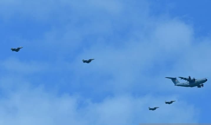 TNI Kerahkan 74 Alutsista Udara Termasuk Rafale untuk Meriahkan HUT ke-81 RI di Jakarta