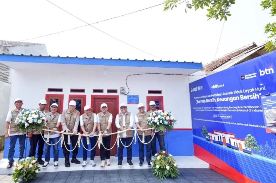BTN dan PPATK Perbaiki 20 Rumah Tak Layak Huni untuk Keluarga Prasejahtera di Empat Daerah