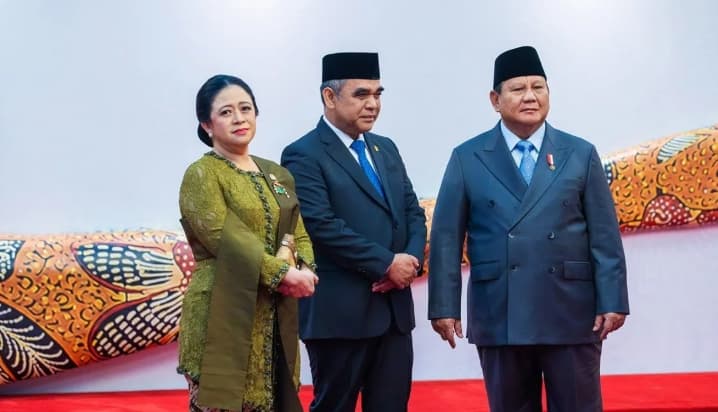 Puan Maharani Kenakan Kebaya Brokat Hijau Olive saat Hadiri Sidang Tahunan MPR 2026