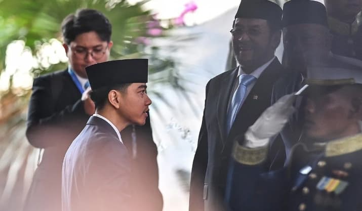 Gibran dan Menteri Kabinet Merah Putih Tiba di Parlemen untuk Ikuti Sidang Tahunan MPR 2026