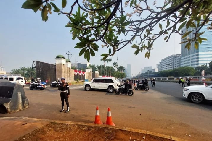 Presiden Prabowo Tiba di Kompleks Parlemen dengan Maung untuk Hadiri Sidang Tahunan MPR