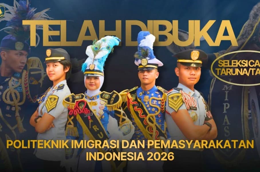 Kemenimipas Buka Seleksi Poltekimipas 2026, Sediakan 405 Formasi untuk Lulusan SLTA dan PNS