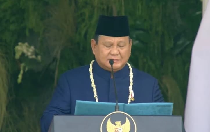 Presiden Prabowo Membacakan Teks Proklamasi dalam Upacara HUT Ke-81 RI di Istana Merdeka
