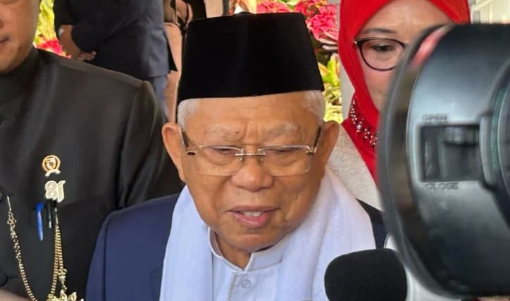 Ma'ruf Amin hingga Dewi Soekarno Hadiri Upacara HUT Ke-81 RI di Istana Merdeka