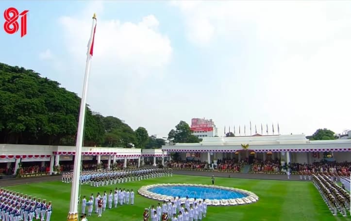 Paskibraka Indonesia Berdaulat Sukses Mengibarkan Merah Putih pada HUT Ke-81 RI di Istana