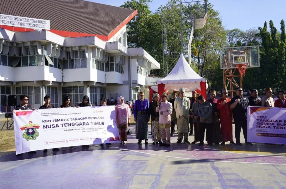 Unhas Berangkatkan Mahasiswa KKN Tanggap Bencana Secara Bertahap untuk Bantu Korban Gempa NTT