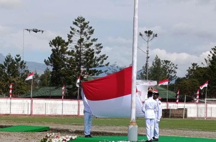 Upacara HUT ke-81 RI di Papua Pegunungan Berjalan Aman, Gubernur Ajak Generasi Muda Berprestasi