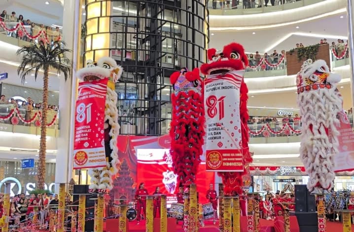 Barongsai Merah Putih Semarakkan HUT Ke-81 RI dan Gaungkan Persatuan dalam Keberagaman