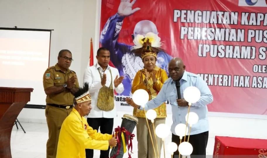 Menteri HAM Natalius Pigai Dukung Pusham STIH Mimika Perkuat Perlindungan HAM di Papua