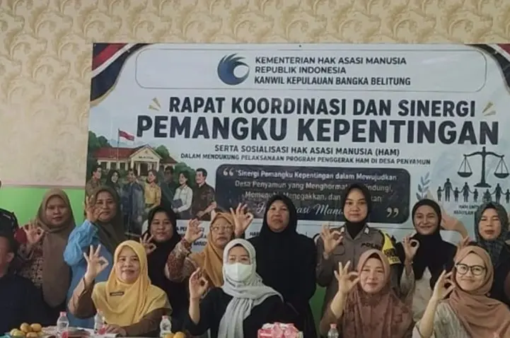 KemenHAM Babel Kawal Desa Sadar HAM di Penyamun agar Pelayanan Publik Makin Inklusif