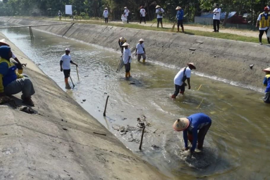 Kementerian PU Gelar Gerakan Irigasi Bersih Serentak untuk Jaga Pasokan Air Pertanian dan Swasembada Pangan