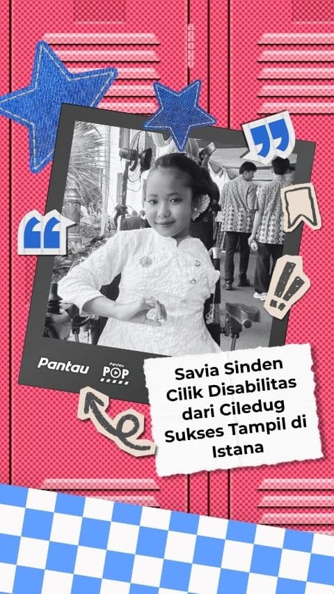 SALVIA SINDEN CILIK DISABILITAS DARI CILEDUG SUKSES TAMPIL DI ISTANA