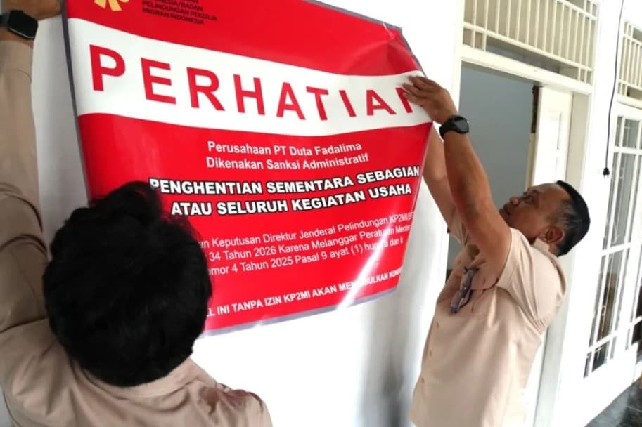 KP2MI Hentikan Sebagian Kegiatan PT Duta Fadalima Buntut Pelanggaran Penempatan PMI ke Timur Tengah