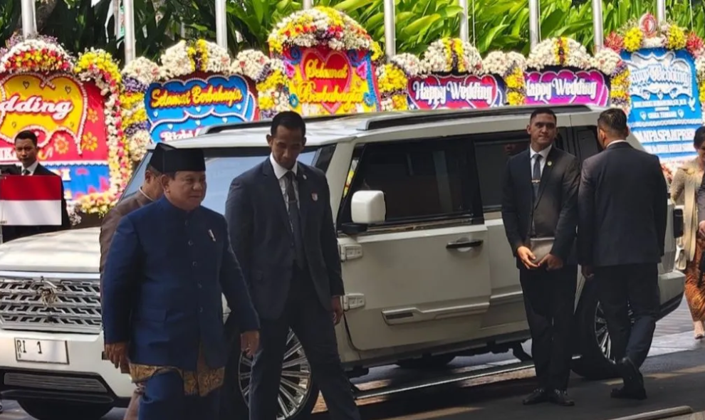 Presiden Prabowo Menghadiri Akad Nikah Kasespri Rizky Irmansyah di JCC