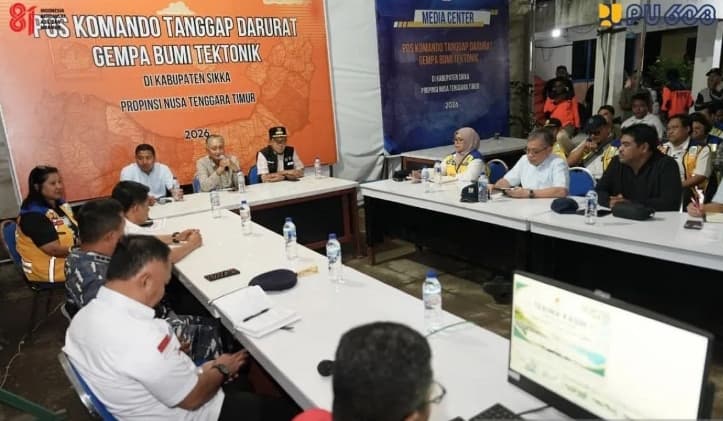 Kementerian PU Percepat Pemulihan Air Bersih dan Sanitasi bagi Korban Gempa di Sikka