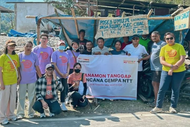 Danamon Salurkan Bantuan Logistik untuk Warga Terdampak Gempa NTT