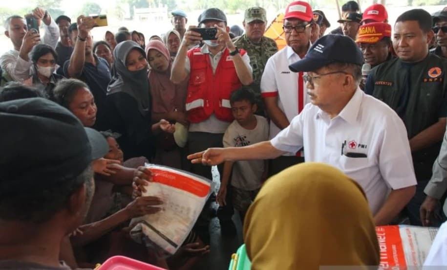 JK Dorong Gotong Royong Percepat Rekonstruksi Rumah Korban Gempa di NTT